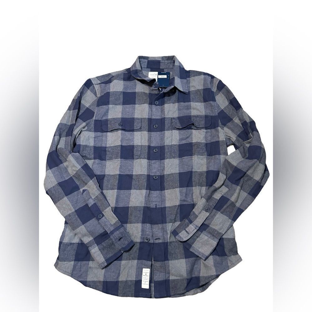 Men’s Lucky Brand Plaid Flannel Shirt NWT